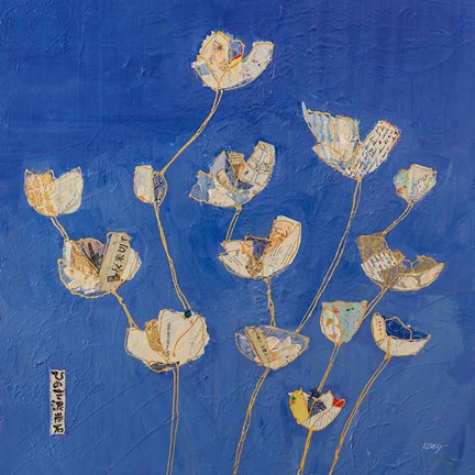 Framed Kims Tulips Crop Print