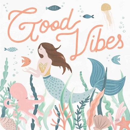 Framed Under the Sea V Print