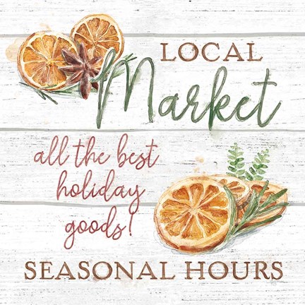 Framed Seasonal Market VII Print