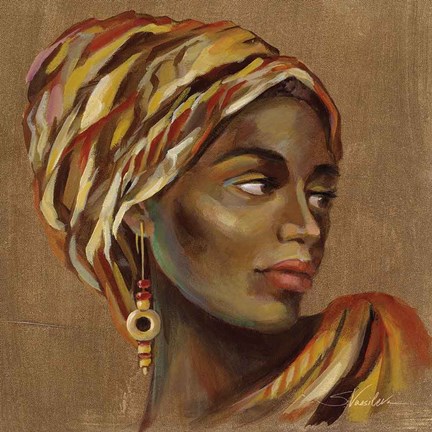 Framed African Beauty I Print
