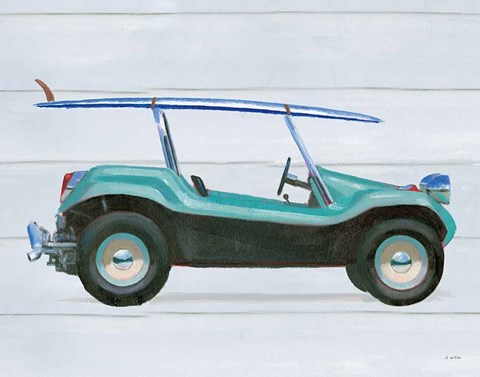 Framed Beach Ride IX Print