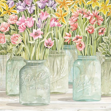 Framed Signs of Spring I Print