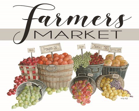 Framed Farmer's Market Print