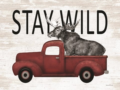 Framed Stay Wild Moose Print