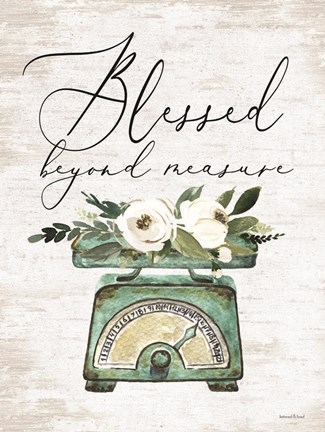 Framed Blessed Beyond Measure Print