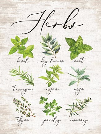 Framed Herbs Print