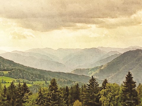 Framed Valley View Print