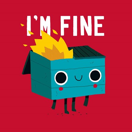 Framed Dumpster Is Fine Print