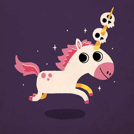 Framed Unicorn of Death Print