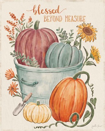 Framed Harvest Jewels V Print