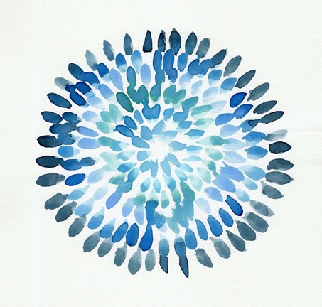 Framed Burst Abstract II Print