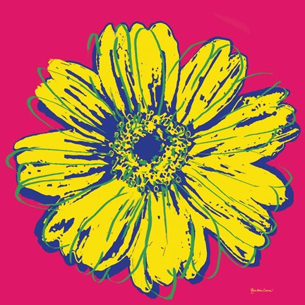 Framed Flower Pop Art IV Print