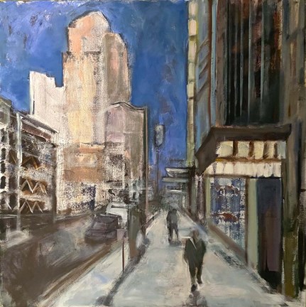 Framed Solitary Walk Print