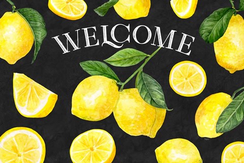 Framed Live with Zest sentiment landscape II-Welcome Print