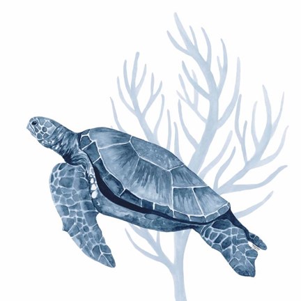 Framed Deep Blue Sea XVIII Print