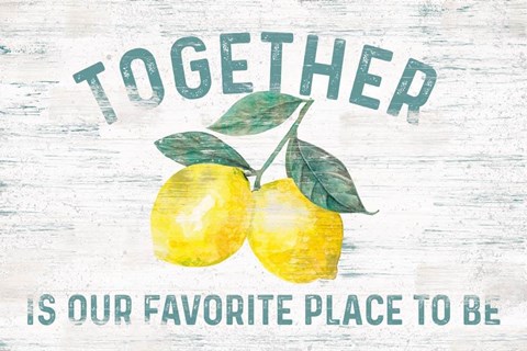 Framed Happy Thoughts I on White Print