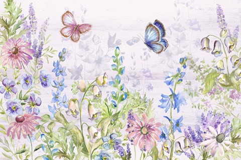 Framed Butterfly Trail I Print