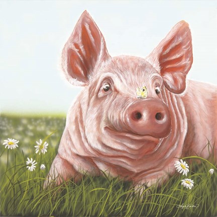 Framed Slim Daisy Print