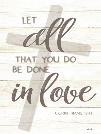 Framed Done in Love Print