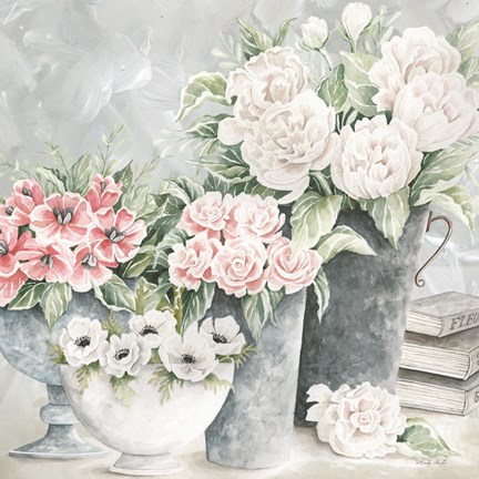 Framed Plentiful Blooms II Print