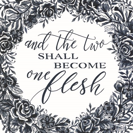 Framed Two Shall Become One Print