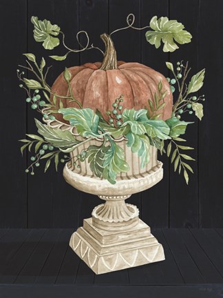 Framed Pumpkin on Display Print