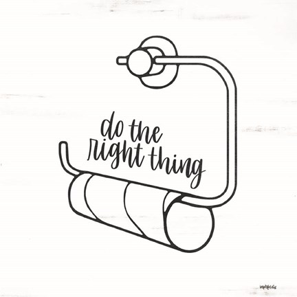 Framed Empty Toilet Paper Roll Print