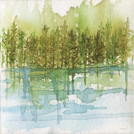 Framed Forest Reflections Print