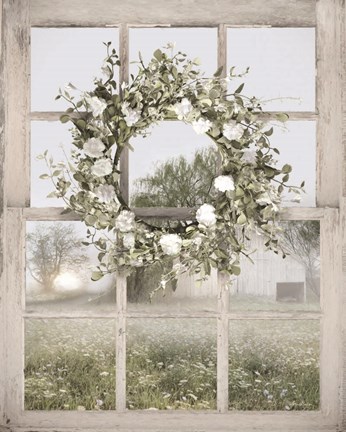 Framed Spring Farm View Print