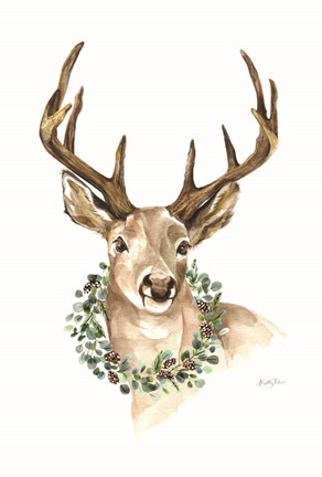 Framed Woodland Deer Print