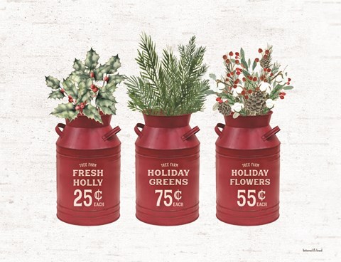 Framed Holiday Greenery Print