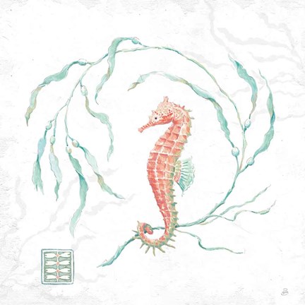 Framed Delicate Sea III Print