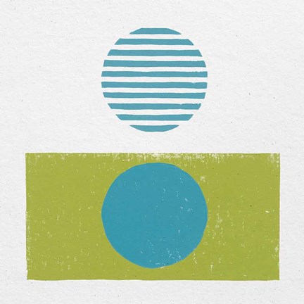 Framed Reflection II Green Print