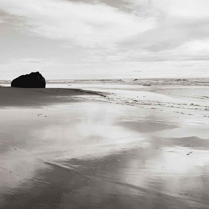 Framed Bandon Beach Oregon I Crop Print