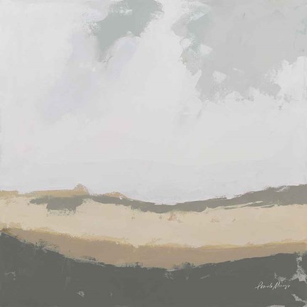 Framed Hills Beyond Hills Neutral Print
