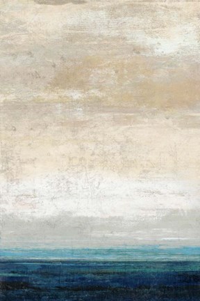 Framed Blue Bands Print