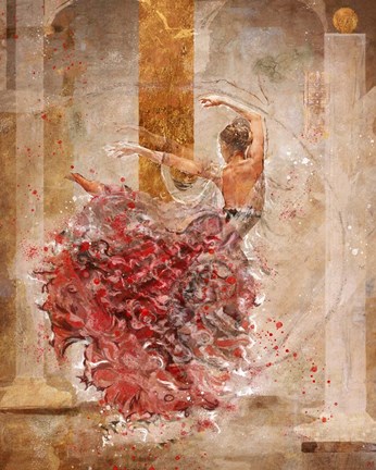 Framed Temple Dancer No. 1 Print