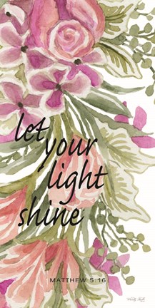 Framed Let Your Light Shine Print