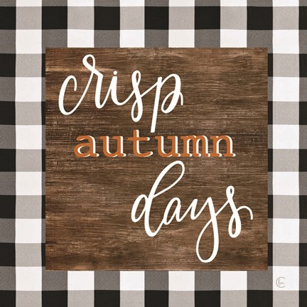 Framed Crisp Autumn Days Print