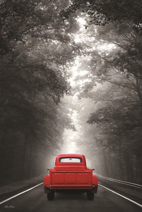 Framed Just Drive Print