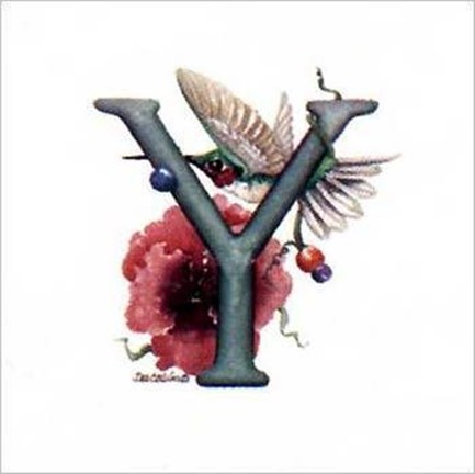 Framed Hum-Phabet Y Print