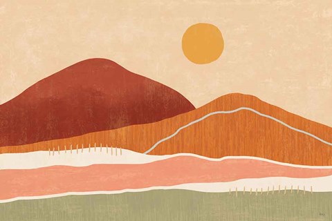 Framed Warmscape I Print