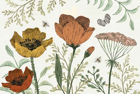 Framed Springtime IV Warm Print