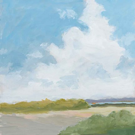 Framed Clouds Over Lagoon Print