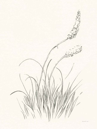 Framed Farm Nostalgia Flowers IV Dark Gray Print