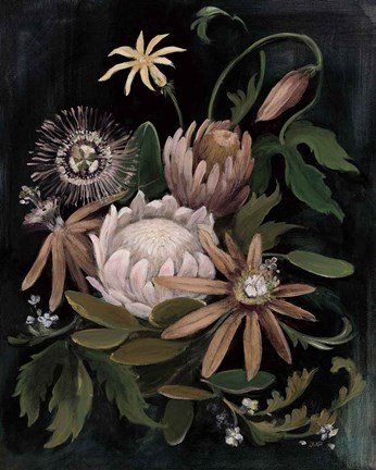 Framed Flower Show II Crop Neutral Print