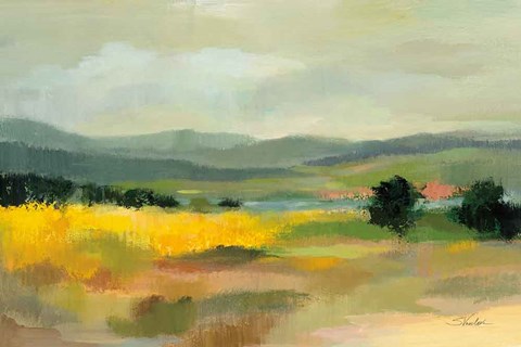 Framed Sunflower Field Print