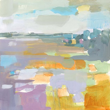 Framed Lilac Field Print