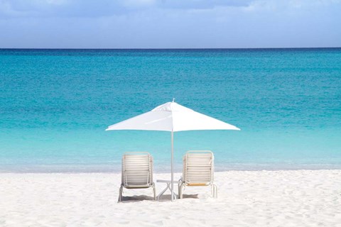 Framed Aqua View Print