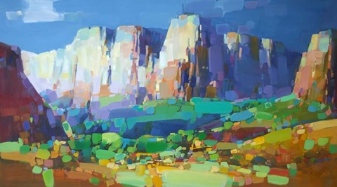 Framed Canyon Rock Print